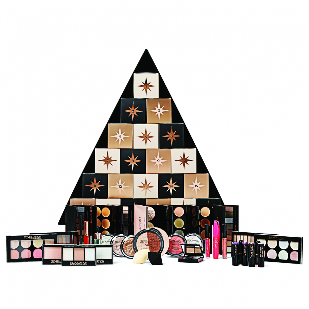 revolution beauty christmas tree advent calendar 2018