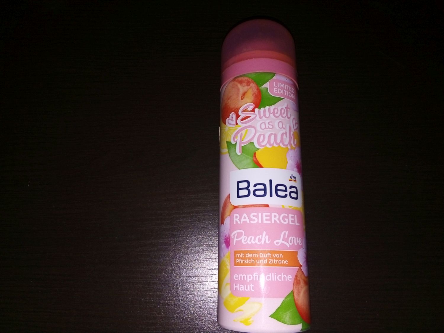 balea peach love shaving gel