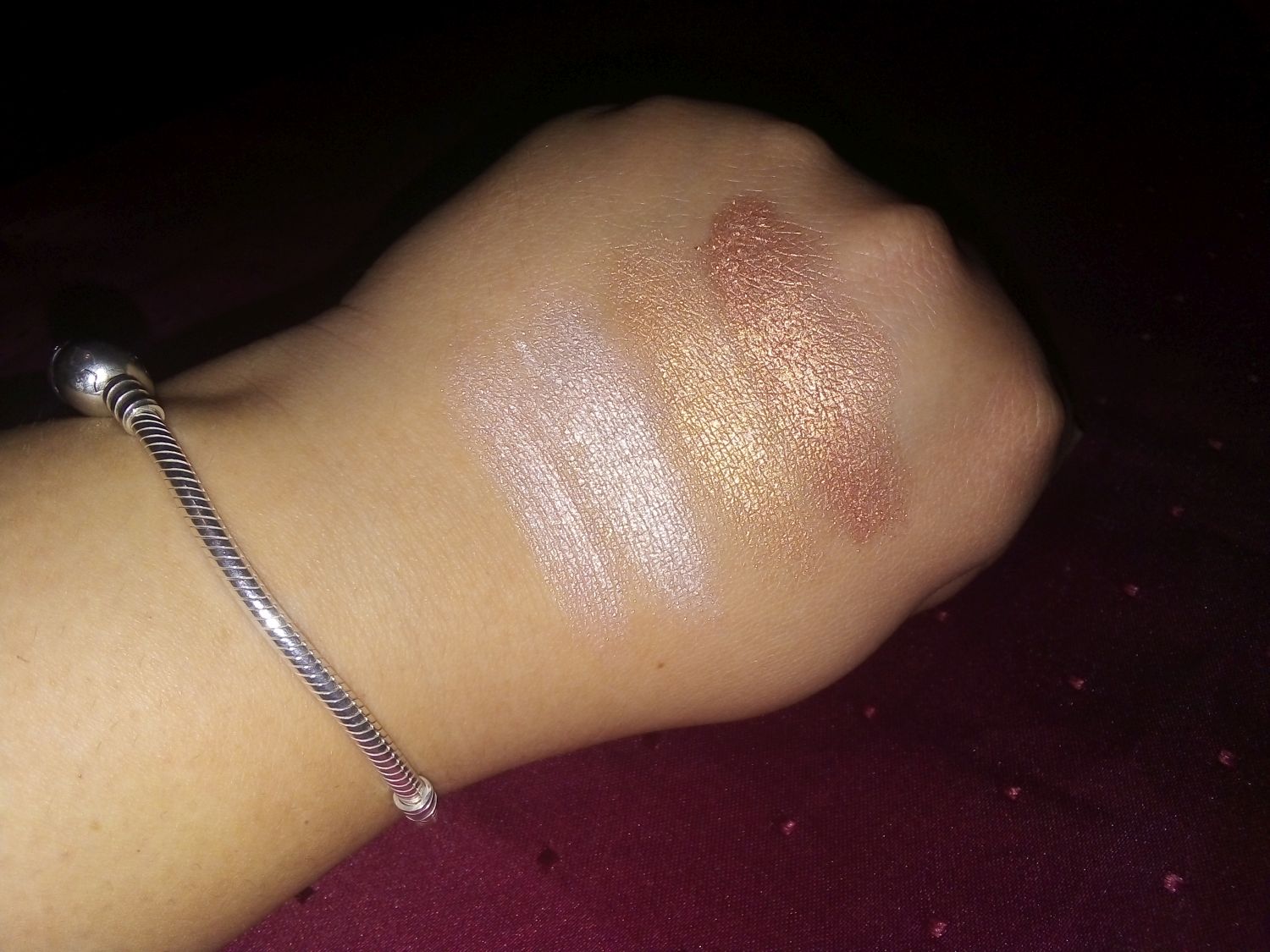 revolution highlighter palette swatches