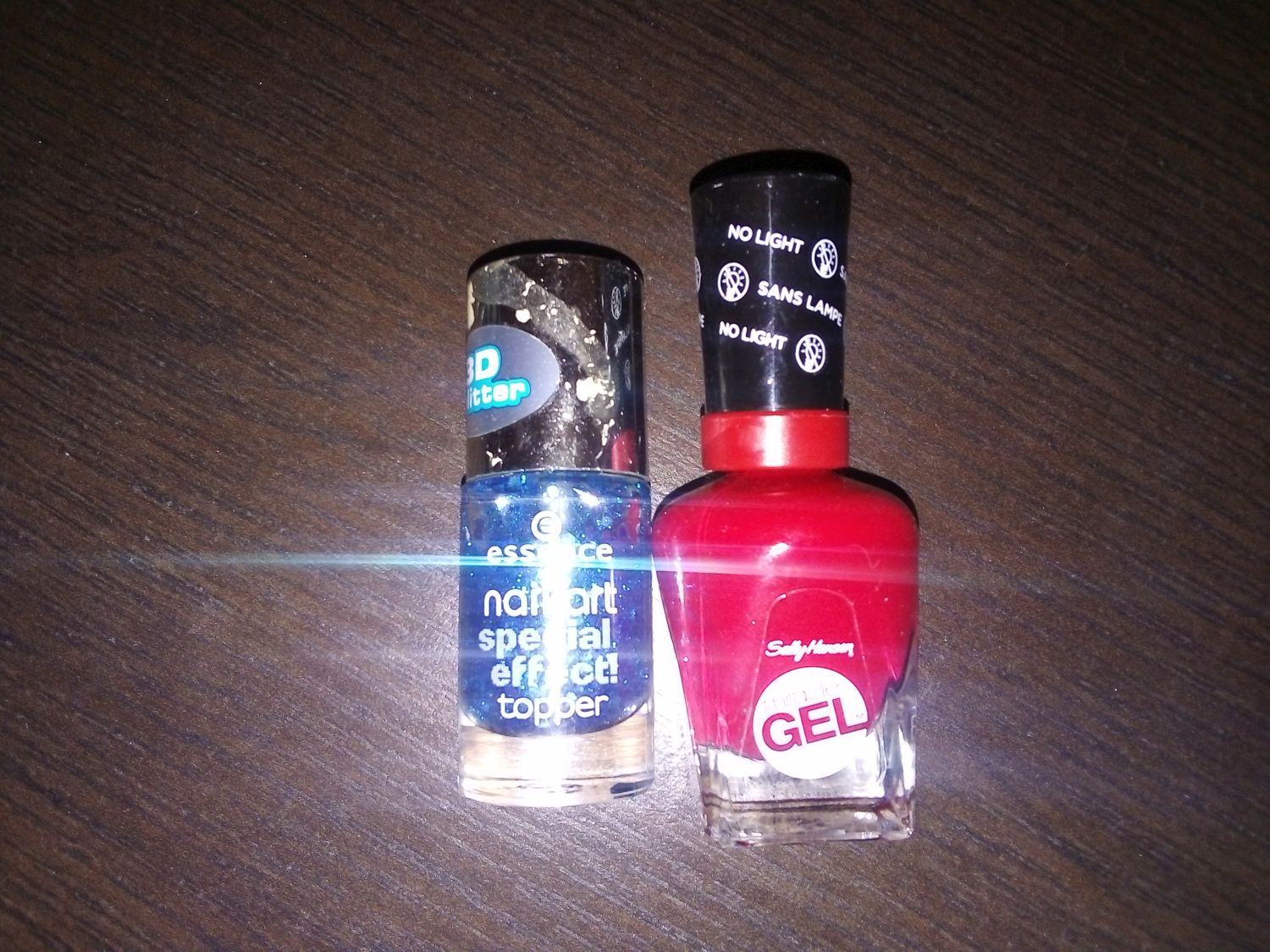 sally hansen and essence nail polishes